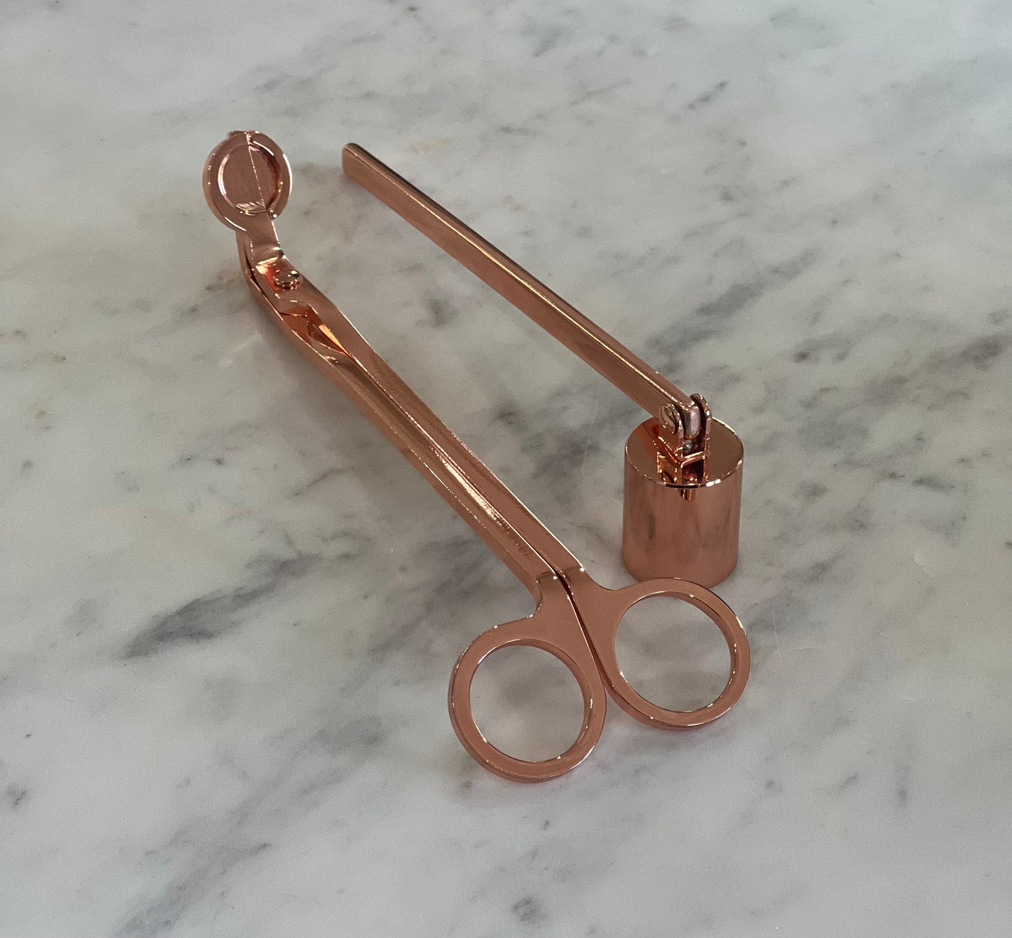 ROSE GOLD WICK TRIMMER AND CANDLE SNUFFER SET