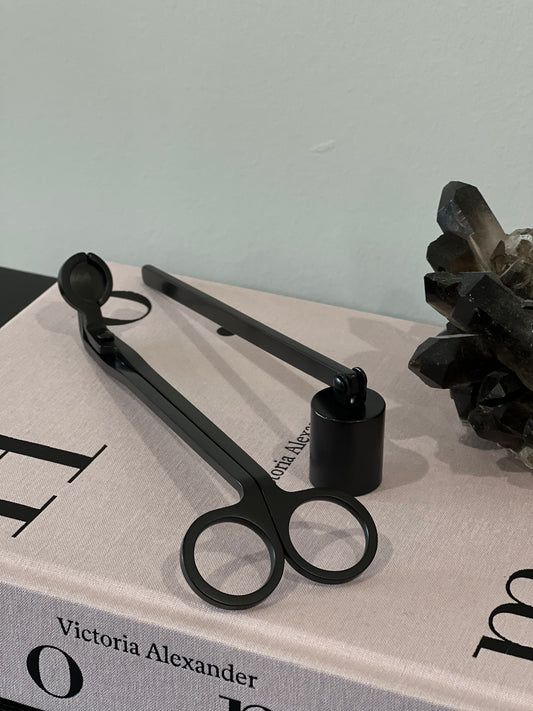BLACK WICK TRIMMER AND CANDLE SNUFFER SET